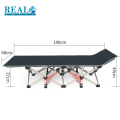 Cama plegable de metal real extragrande con cama individual de metal